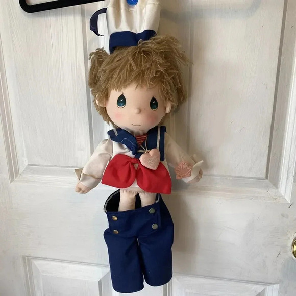 Vintage Precious Moments Timmy 1986 Sailor Doll Applause 4580 Heart Pendant - Picture 1 of 9